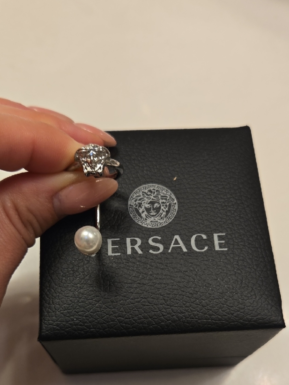 Versace Silver Open Ring Set - Picture 5 of 11